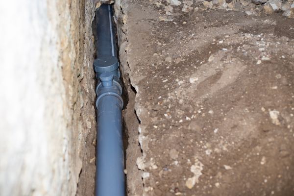 Drain Line Installation in De Pere