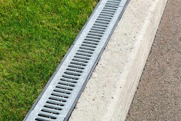 Courtyard Drain Installation in De Pere