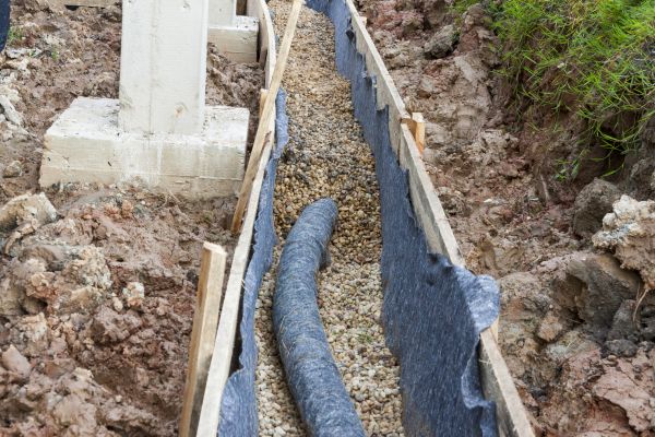 French Drain Installation in De Pere